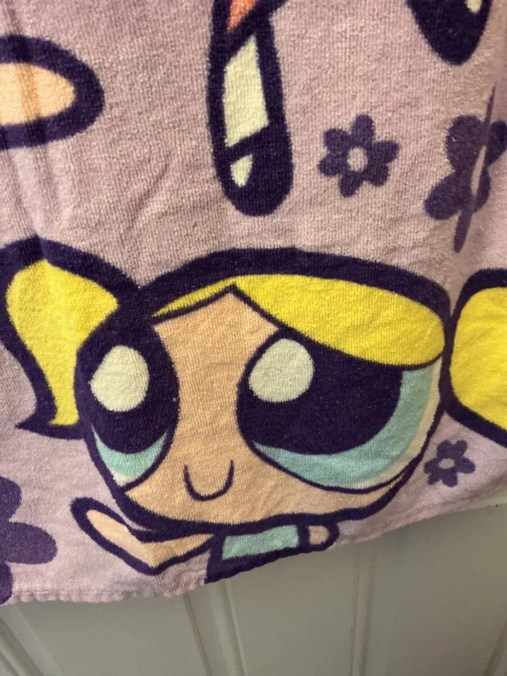 Vintage 2000 Y2K PowerPuff Girls Beach Towel Cartoon Network Girl Power!